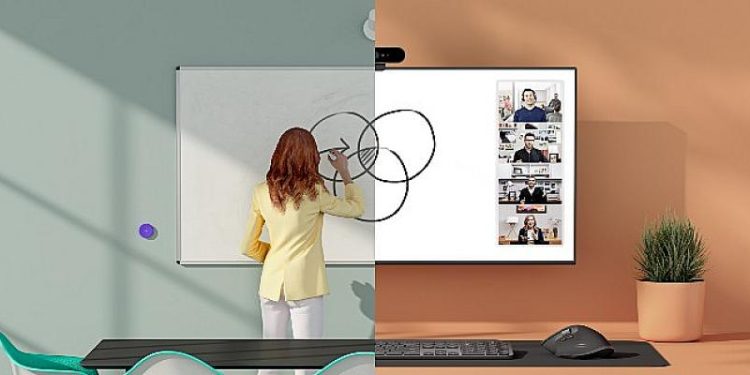 Logitech Scribe, beyaz tahta deneyimini mükemmel netlikte online toplantılara taşıyor