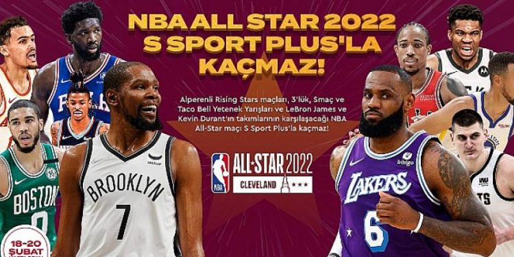 NBA ALL STAR 2022 Cumartesi, Pazar ve Pazartesi günü,her anıyla canlı yayınlarla S Sport Plus’ta!