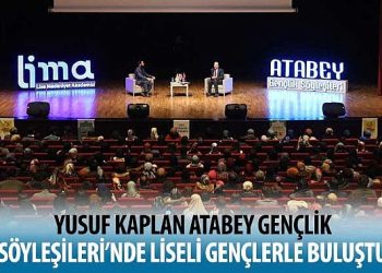 Yusuf Kaplan Atabey Gençlik Söyleşileri’nde Liseli Gençlerle Buluştu